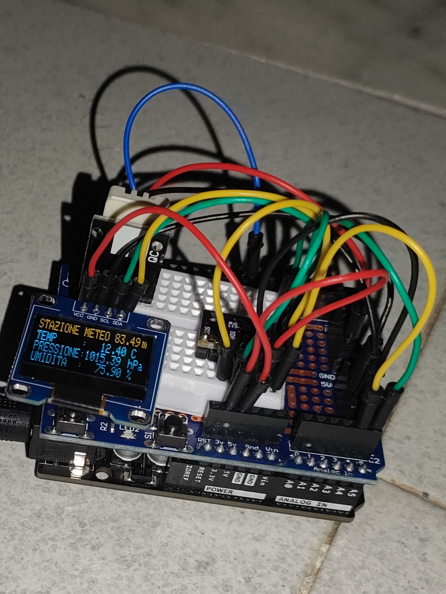 Stazione meteo Arduino con sensori ambientali